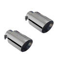 Black 4 inch Angle Cut Exhaust Tips E28008