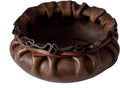 Leather Catchall Tray, Full Grain Vegetable Tanned Leather, Dark Brown M682594