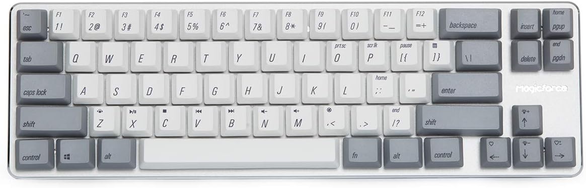 68 Keys Wired Mechanical Keyboard with Gateron Brown Switch PBT Keycaps K8211