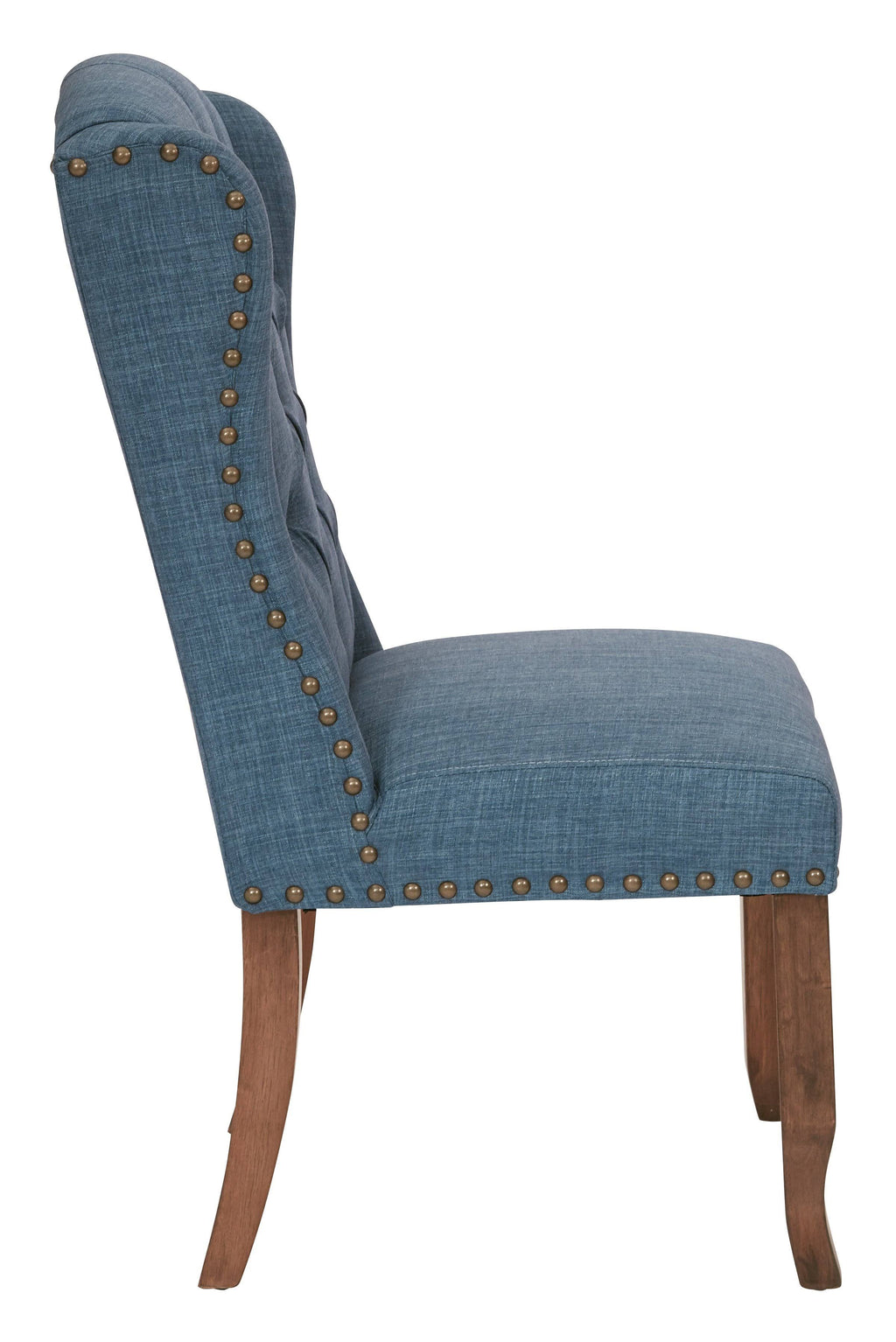 Navy Tufted Wing Dining Chair O79155