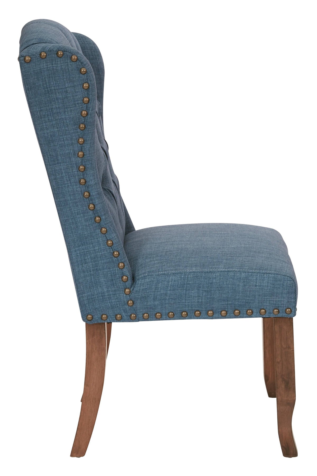 Navy Tufted Wing Dining Chair O79155