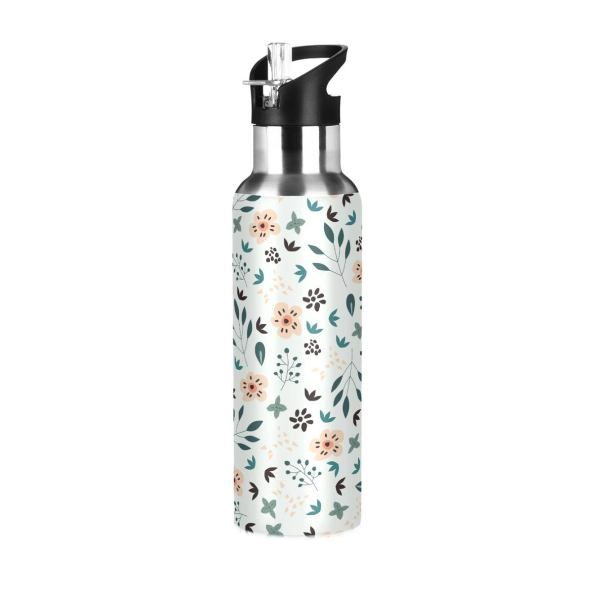 Stainless Steel Insulated Water Bottle with Straw Lid I57907