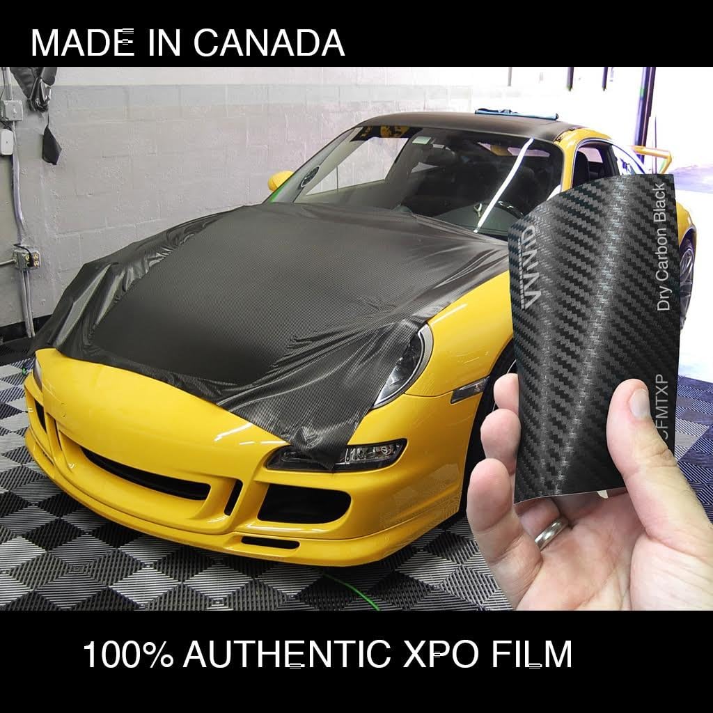 Black Carbon Fiber Car Wrap Vinyl Roll 6ft x 5ft M866994