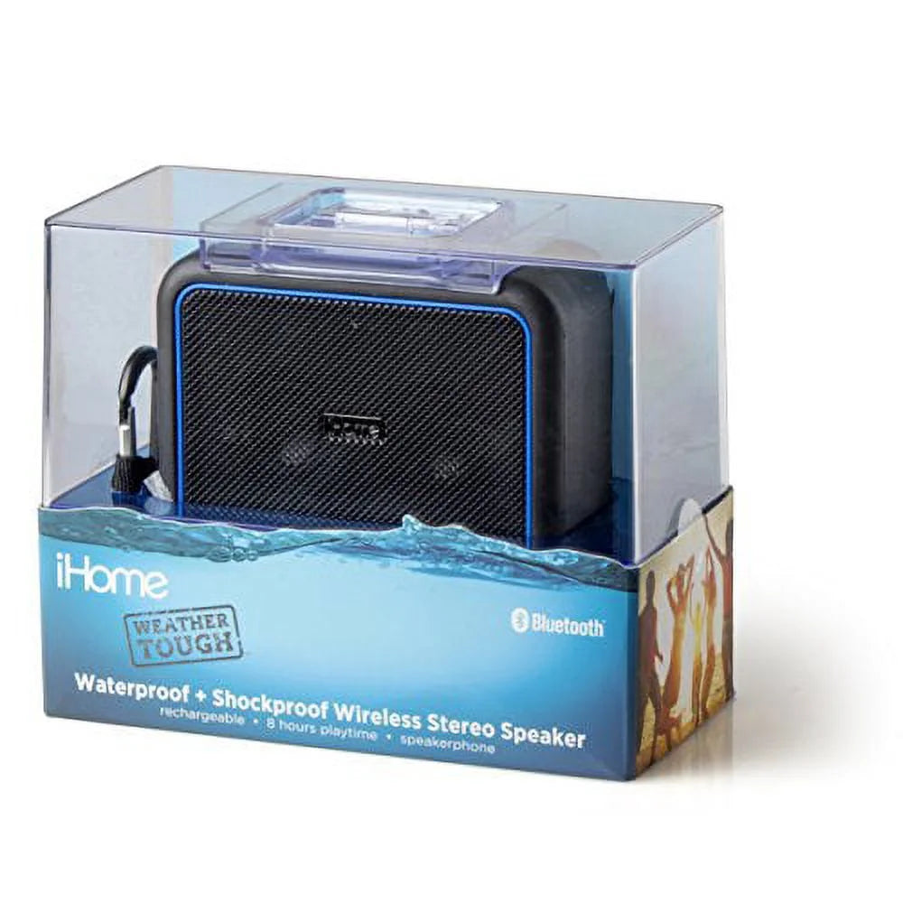 Rugged Portable Waterproof Bluetooth Stereo Speaker T79606