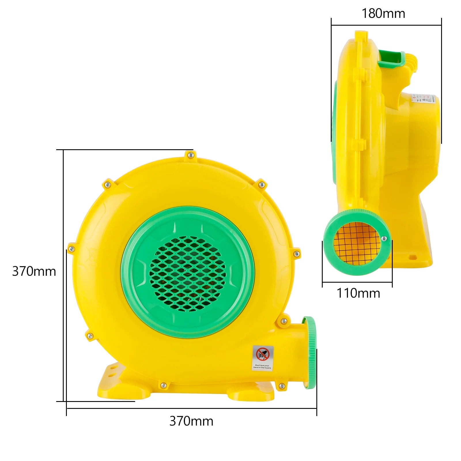 550 Watt Inflatable Bounce House Water Slide Air Pump Blower Fan E74826