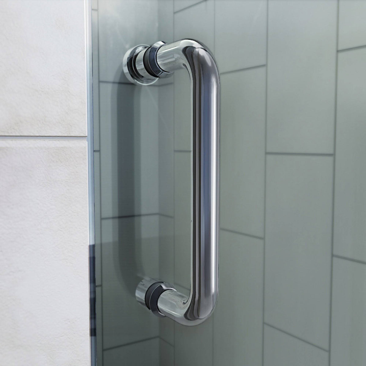 Semi-Frameless Pivot Shower Door in Chrome J2715