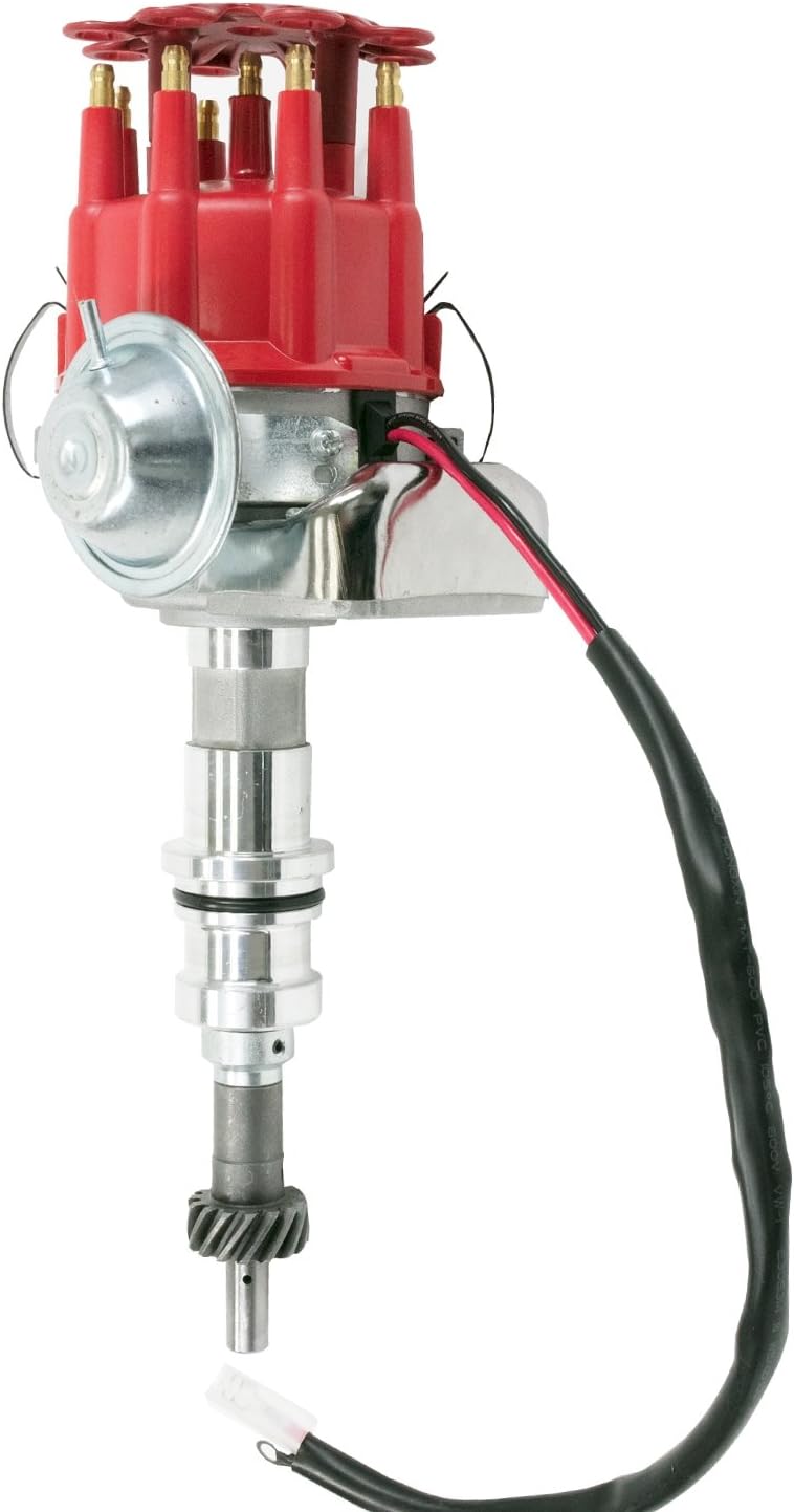 Blue Cap Complete Distributor Compatible with Ford Windsor V8 Small Block SBF 289 302 J914