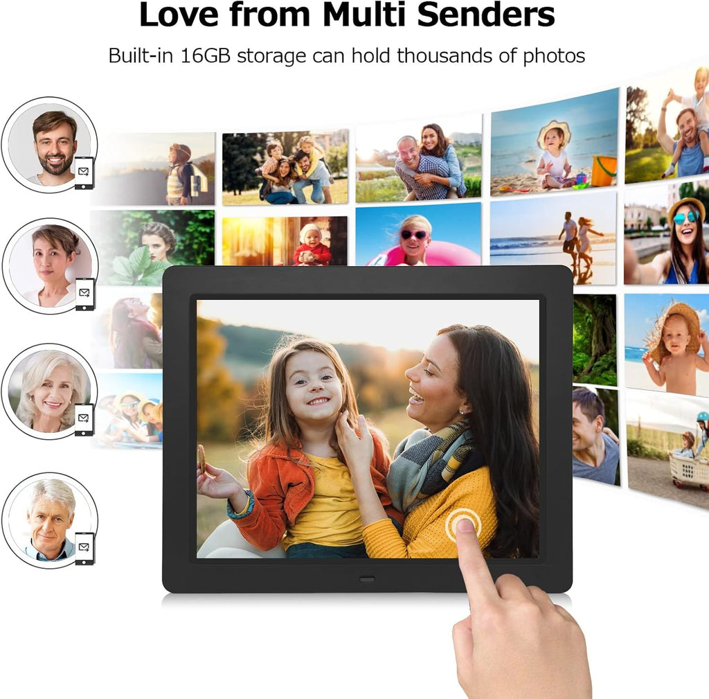 15 inch FHD IPS Touch Screen WiFi Digital Photo Frame with 16GB Storage Q588305
