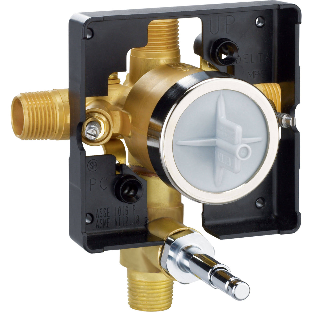 Universal Valve Body with Push Button Diverter L2681