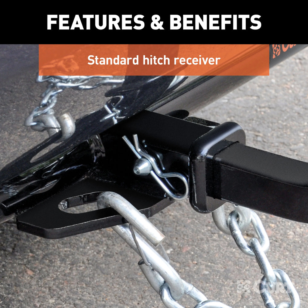 Class 2 Trailer Hitch with Installation Hardware, Pin & Clip E42663