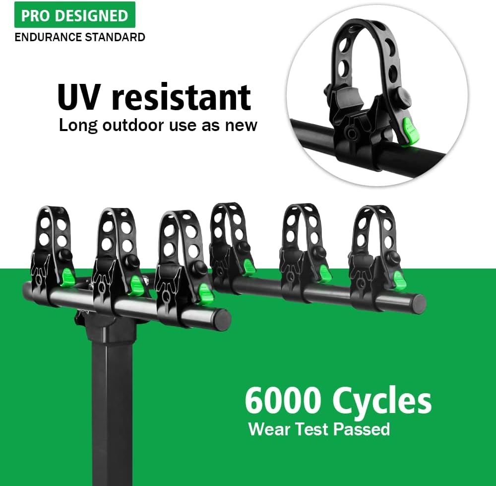 3 Bike Hitch Rack with 2-Inch Receiver Double Foldable Rack B27098