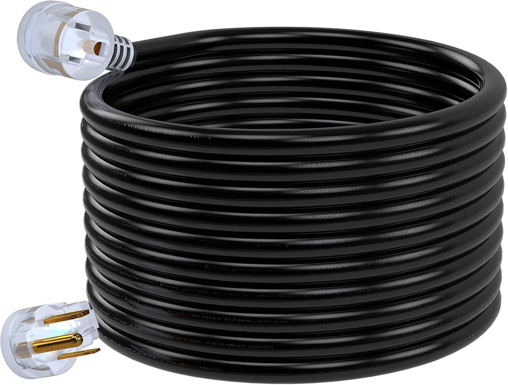 250V 25 Feet 8 AWG NEMA 6-50 STW Welder Extension Cord, Pack of 2 F5326