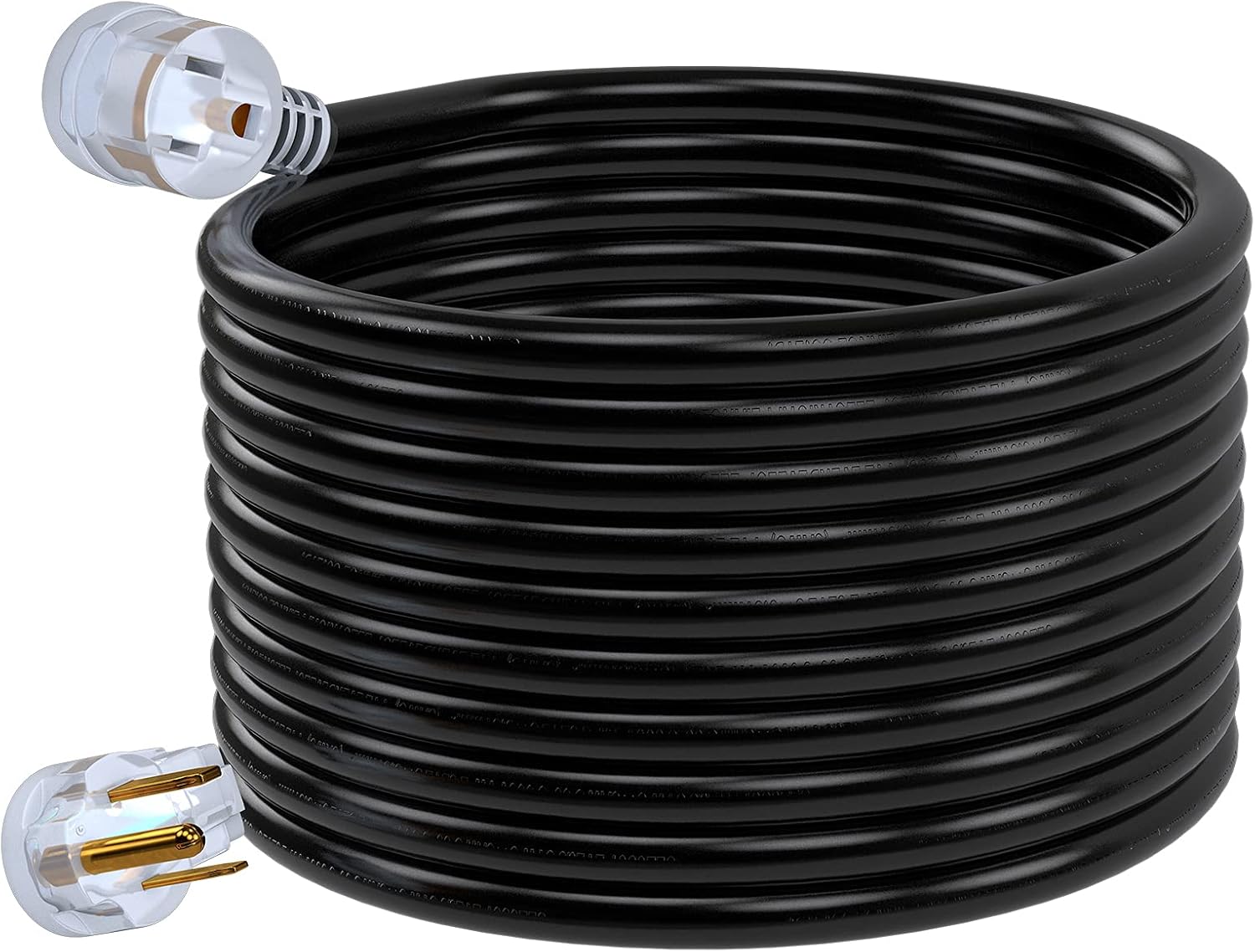 250V 25 Feet 8 AWG NEMA 6-50 STW Welder Extension Cord, Pack of 2 F5326