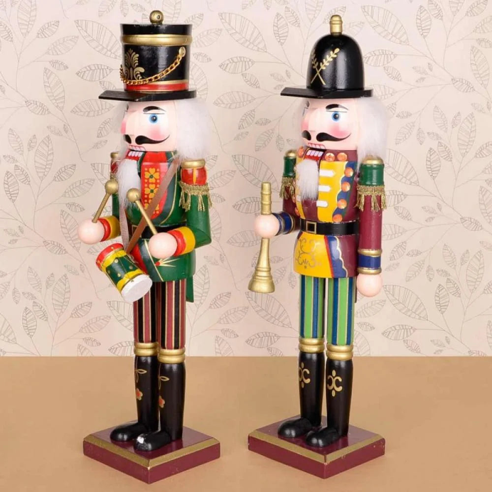 12/14/15inch Wooden Nutcracker Soldier Christmas Decoration Q1692