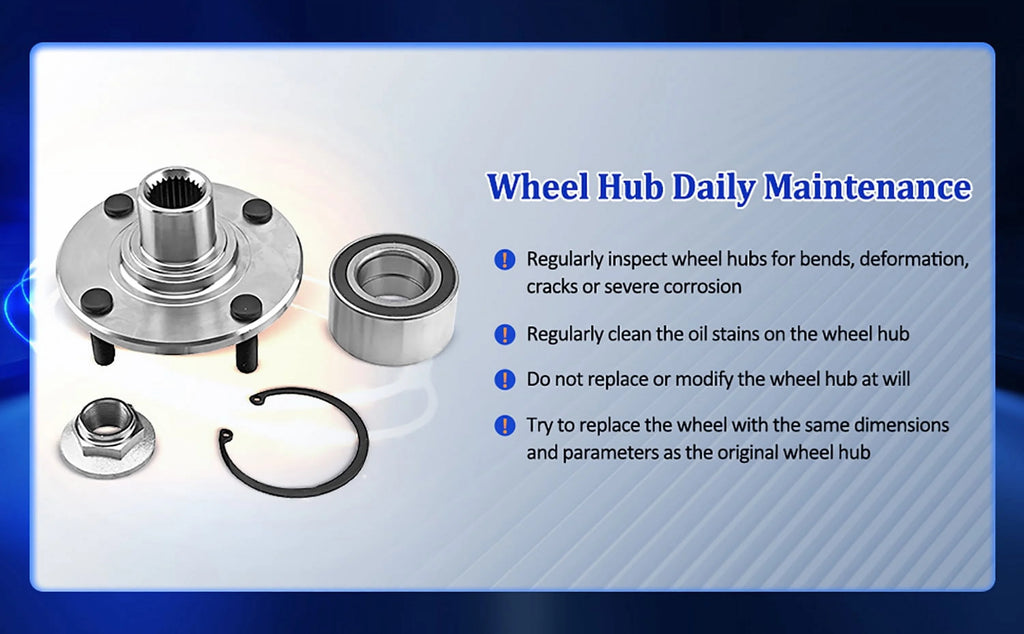 Pair Rear Wheel Hub & Bearings Assembly for 2008-2013 Suzuki SX4 4-Door 2.0L FWD R50146