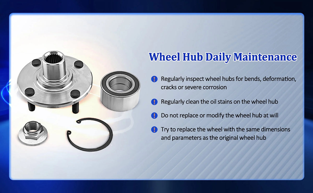 Pair Rear Wheel Hub & Bearings Assembly for 2008-2013 Suzuki SX4 4-Door 2.0L FWD R50146