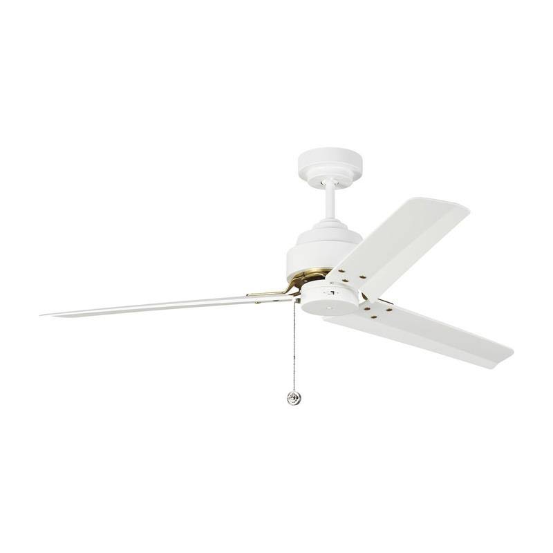 68x22 Arcade Ceiling Fan Midnight Black Polished Nickel M7574