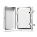 Stainless Steel Latch Junction Box with Inner Door, IP67 Waterproof Electrical Box, ABS Plastic Grey, Pack of 2 Z427