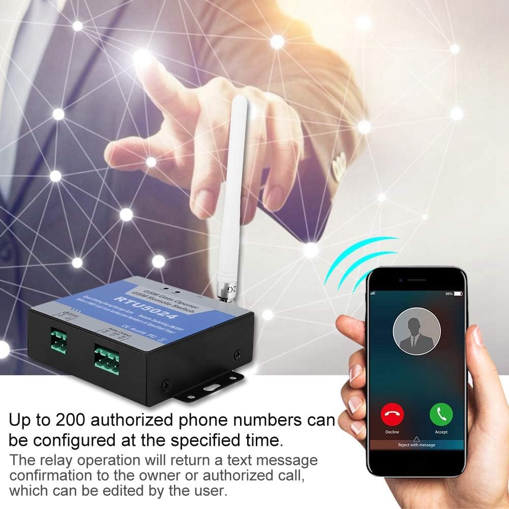 Remote On/Off Switch GSM Gate Opener Access Controller W154