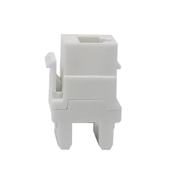100 Pack Cat6 White Network Ethernet Keystone Jack 180 Degree B72560