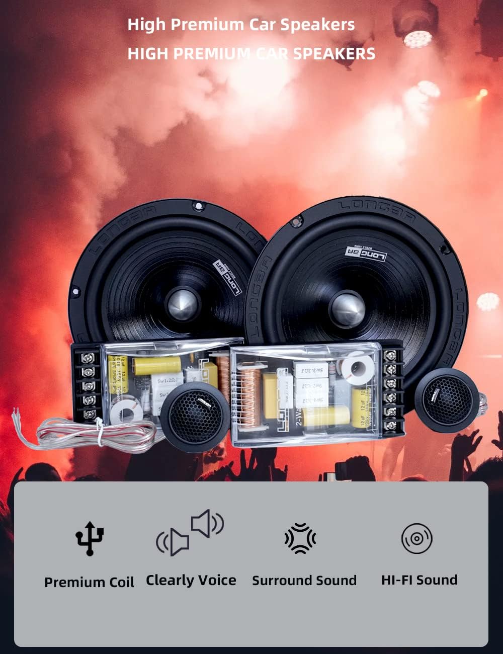 6.5'' 4 Ohm Component Speakers System Y118169