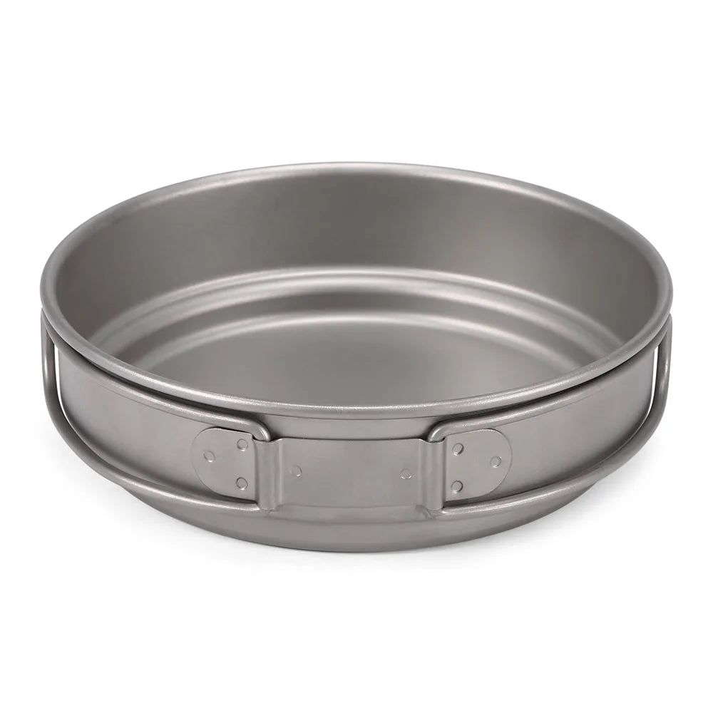 Titanium Cookware Set 1000ml 750ml Pot Pan Spoon Set D94673