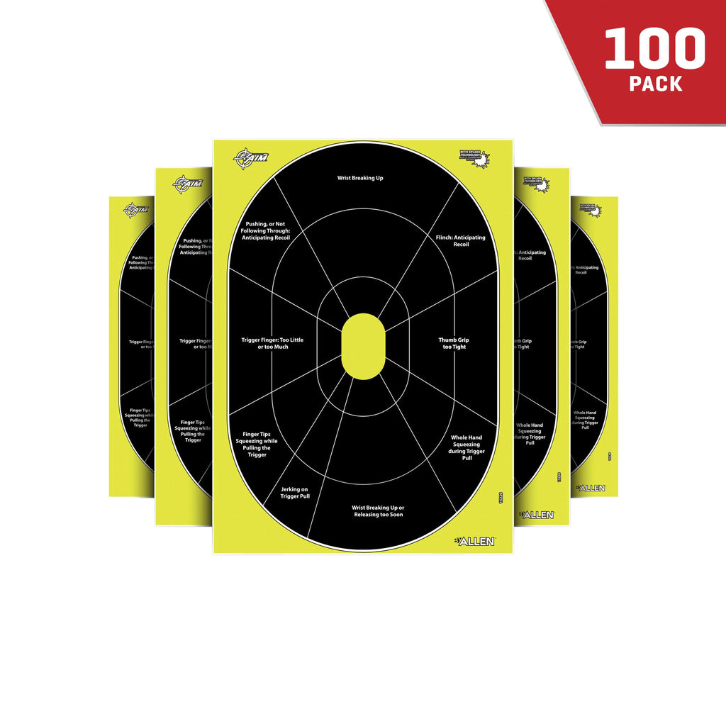 Splash Firearm Shooting Targets, 100-Pack, Black V882