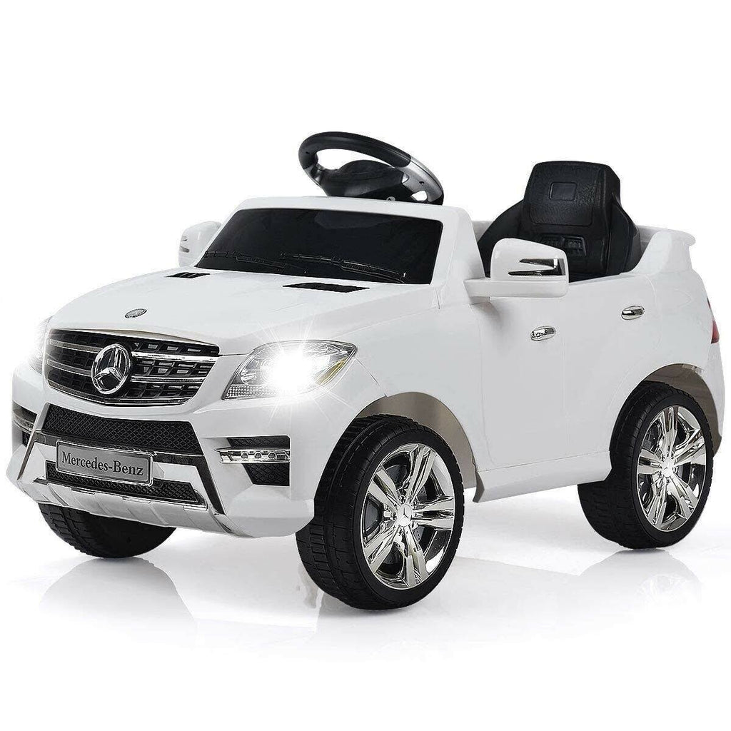 White 6V Kids Ride on Car with MP3 and RC L772431
