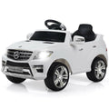 White 6V Kids Ride on Car with MP3 and RC L772431