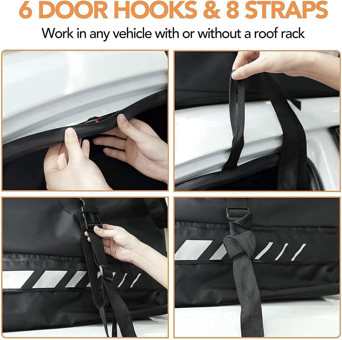 Waterproof Rooftop Cargo Carrier with Non-Slip Bottom U4164