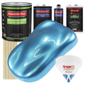 Electric Blue Metallic Low VOC Urethane Basecoat Clearcoat Car Auto Paint Complete Medium Gallon Kit B478