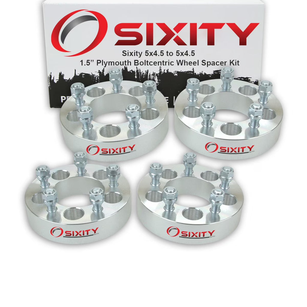 4 pc 1.5" 5x4.5 Wheel Spacers with 1.25in Studs I108362