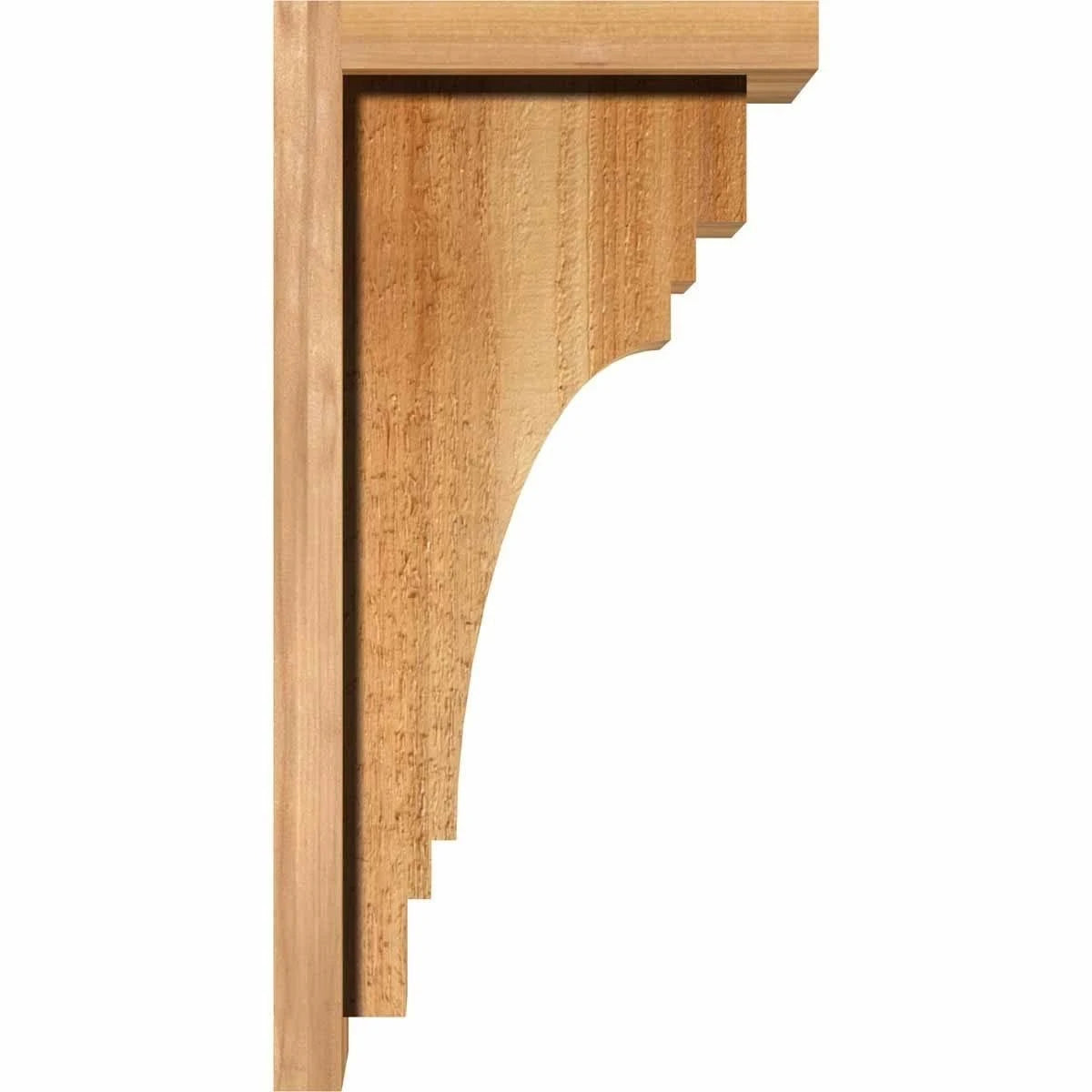 Pescadero Rough Sawn Corbel with Backplate, Western Red Cedar K5172