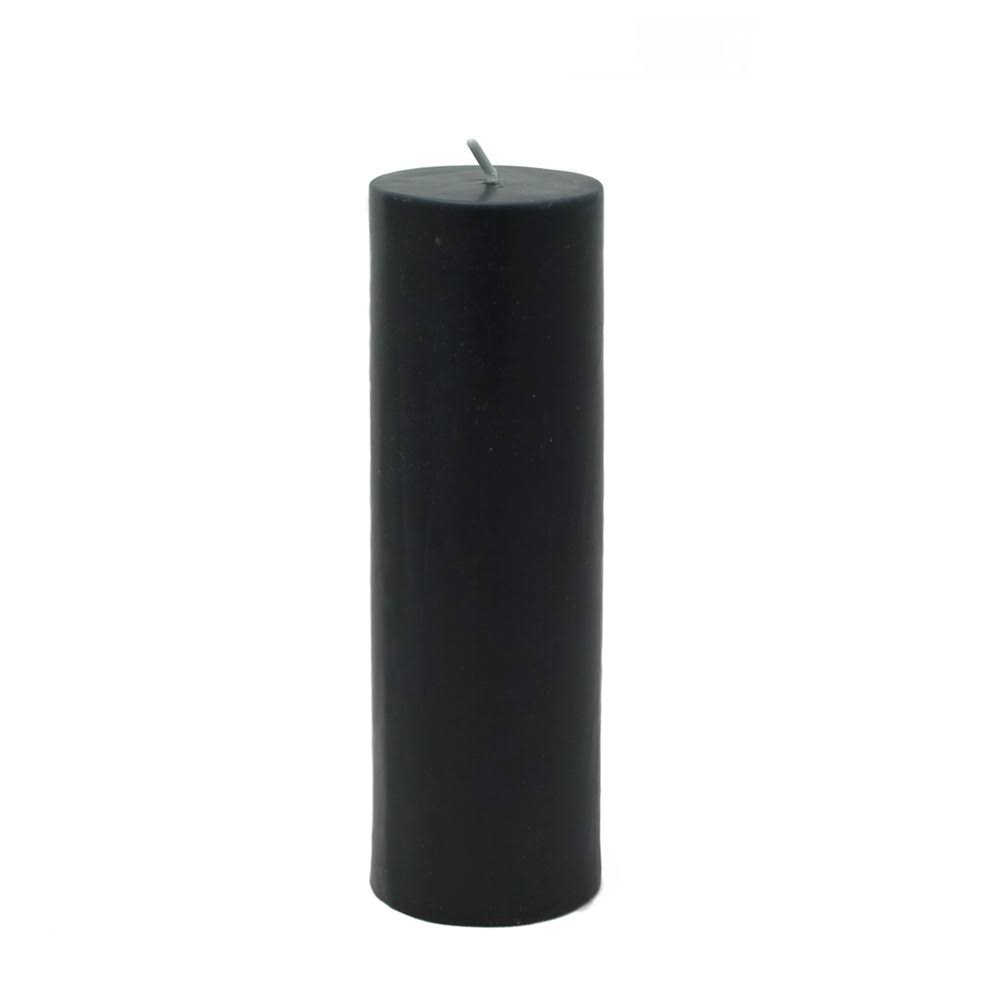Black Pillar Candle 24 Pcs F85487