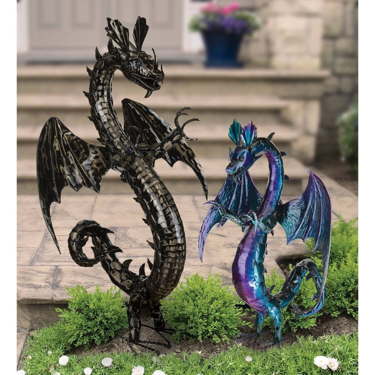 Purple Serpent Dragon Decor Pewter D672734