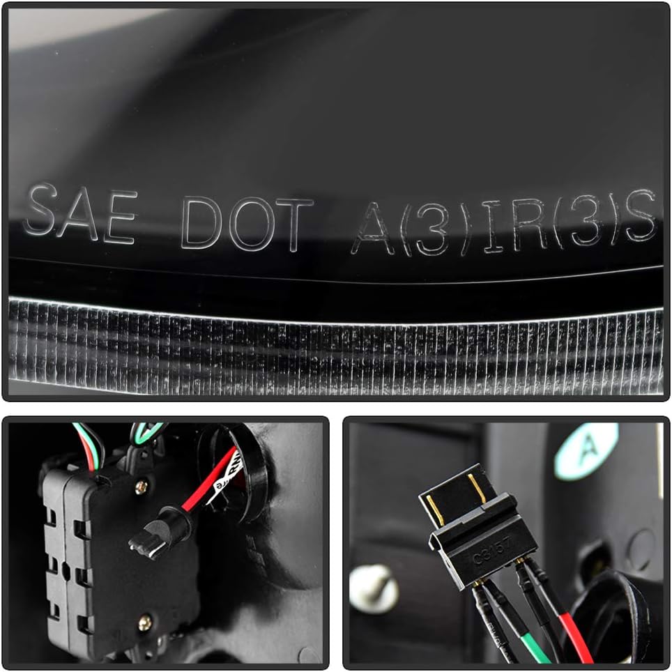Black Edition LED Tube Tail Lights Brake Lamps Assembly Left+Right Z939877