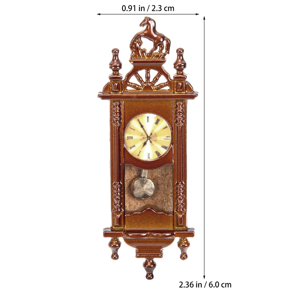 Metal Dollhouse Hanging Clock Toy G840