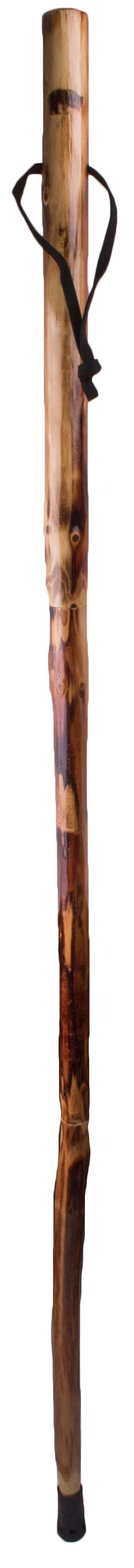 Wooden Walking Stick with Compass and Pouch Q105226