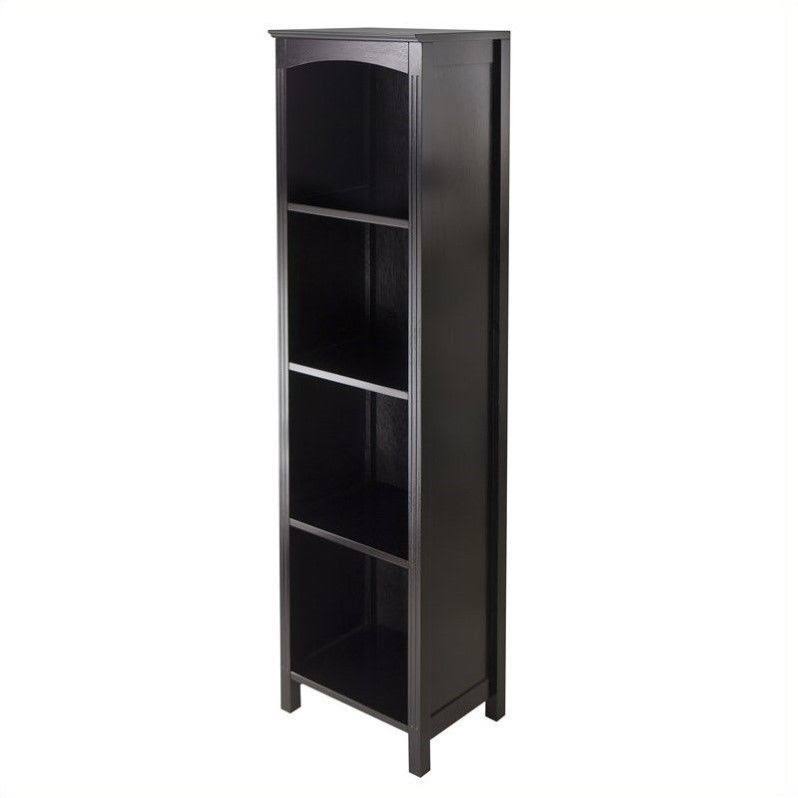 5-Tier Espresso Storage Shelf Bookcase L522493