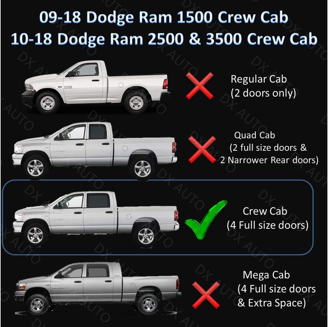 Running Boards Side Steps for Dodge Ram Crew Cab G841110