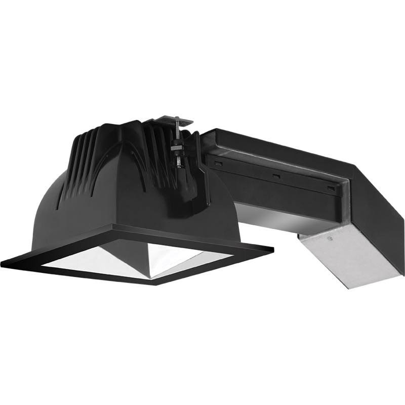 4 inch Square 12W Dimmable 2700K 80 CRI Black Ring W7293
