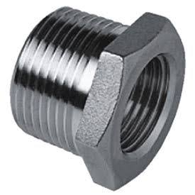 Cast Pipe Fitting Hex Bushing 1-1/2x22 x 1/4x22 NPT Male x Female, Pkg Qty 25 F496
