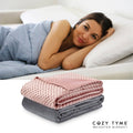 72 x 80 in. Blush Weighted Blanket - 25 lbs J3098
