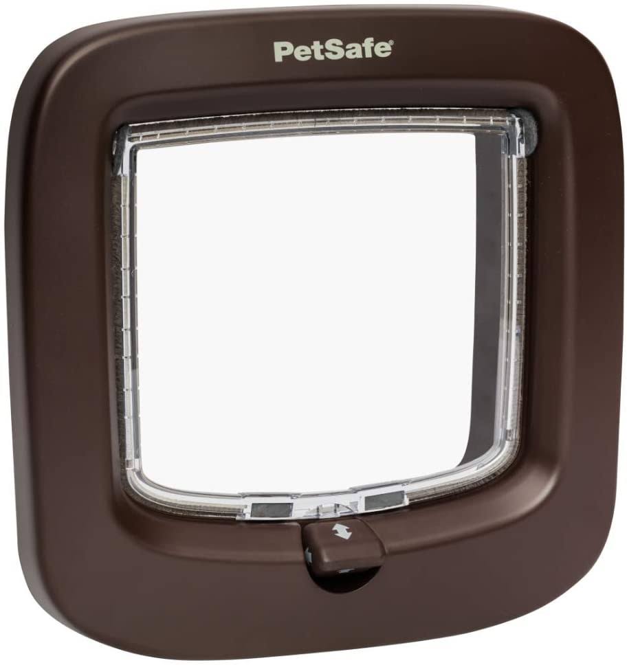 Brown 4 Way Locking Cat Flap B65398