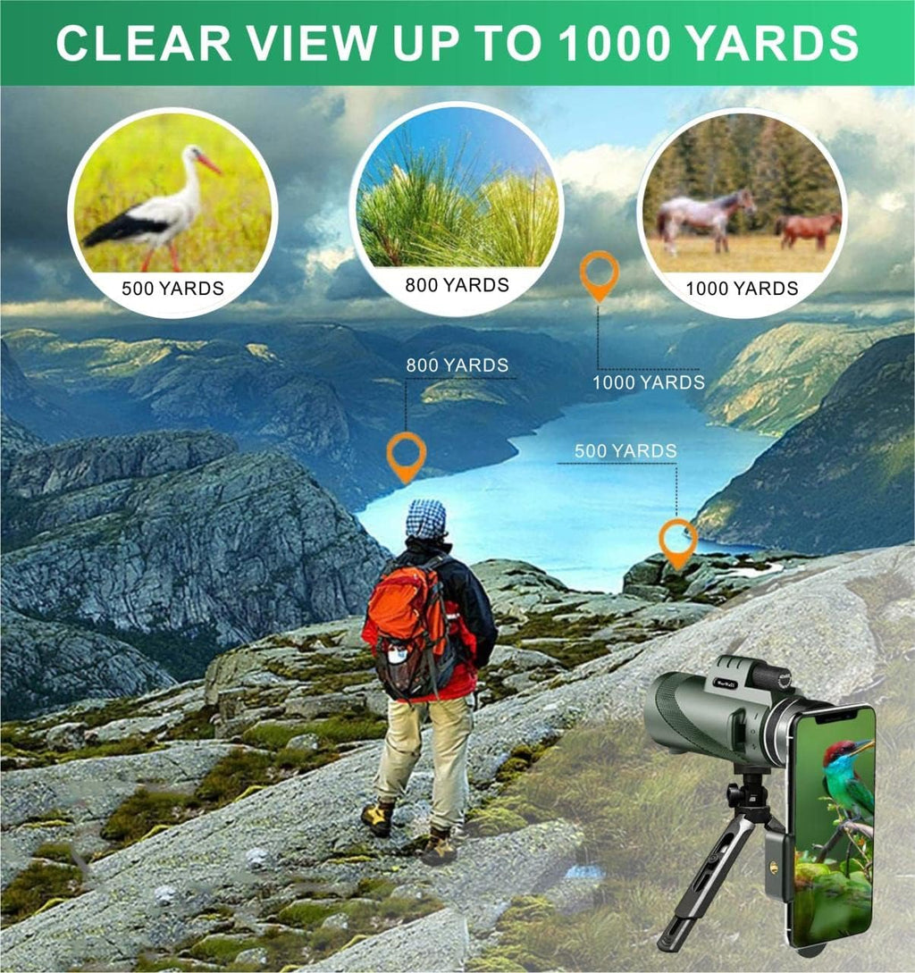 Monocular Telescope with Smartphone Holder and Tripod Y239503
