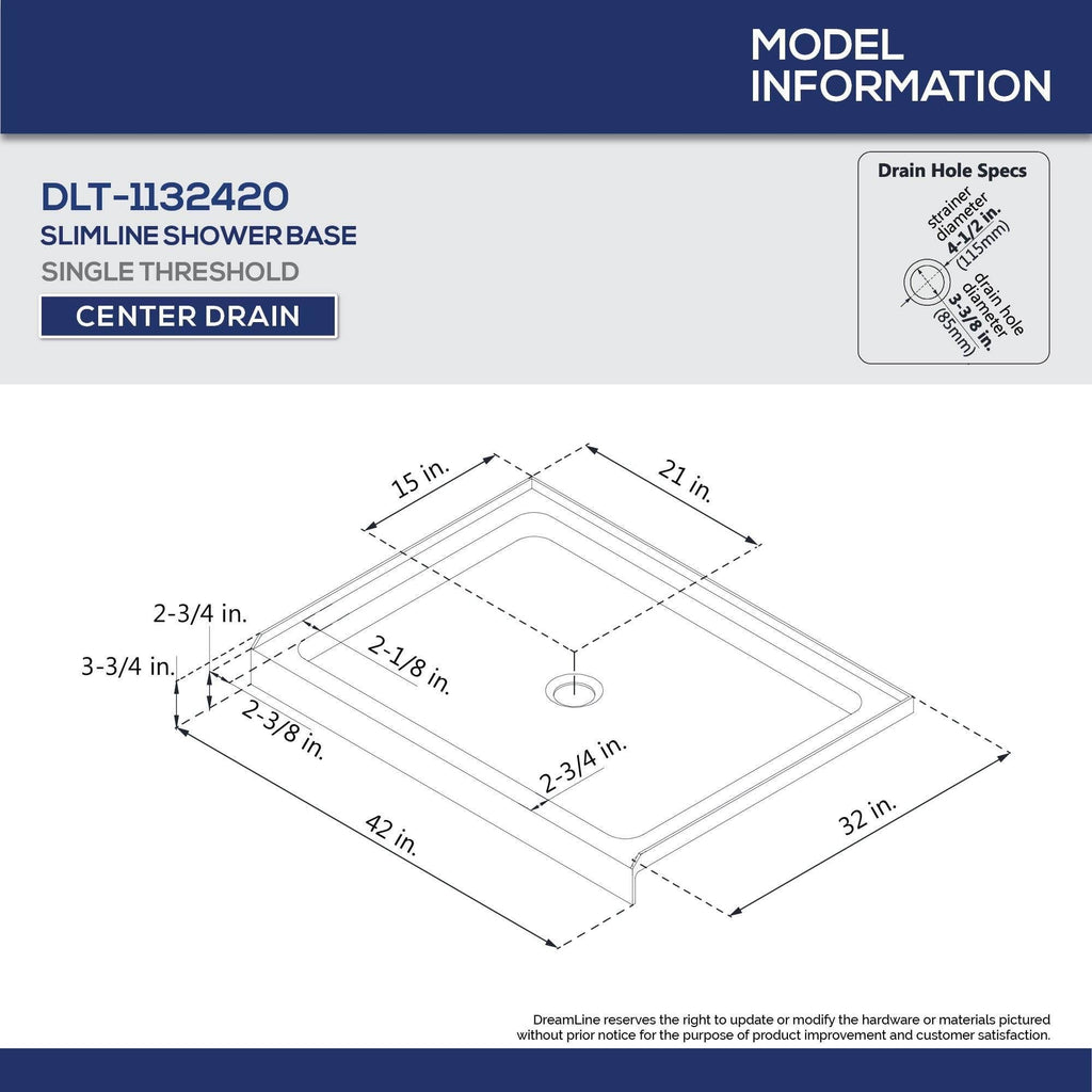 Semi-Frameless Pivot Shower Door in Chrome J2715