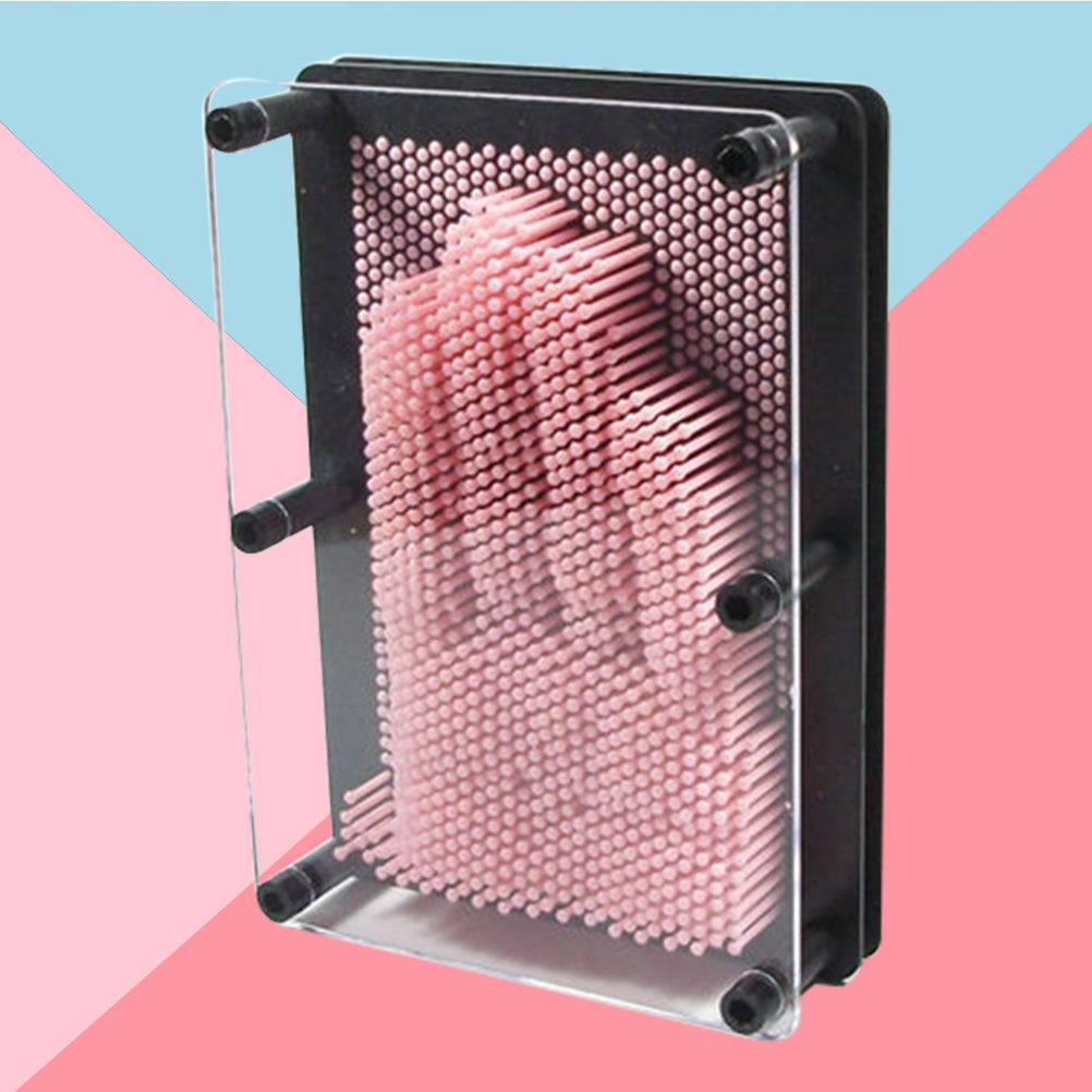 Medium Size Pink 3-Dimensional Pin Art Board Toy E138