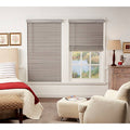 Cordless Faux Wood Blind in Grey T317