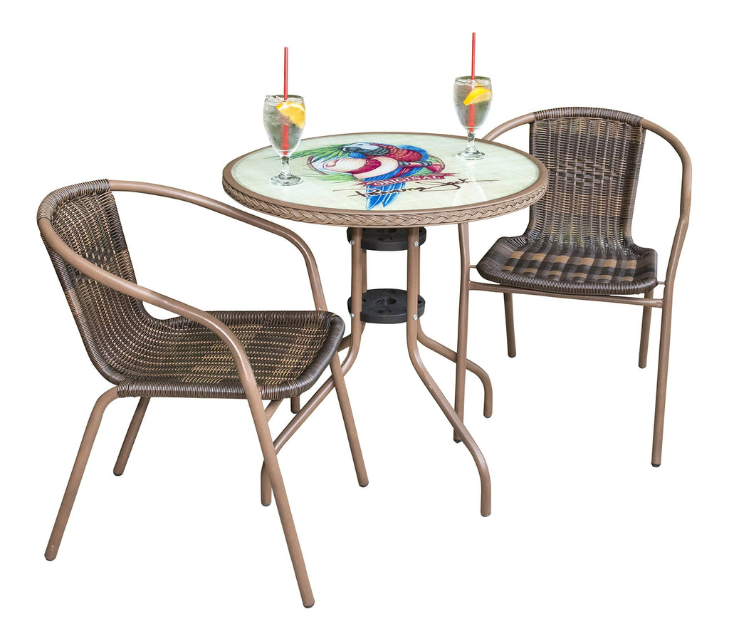 Café 3 PC Parrot Bistro Set H50748