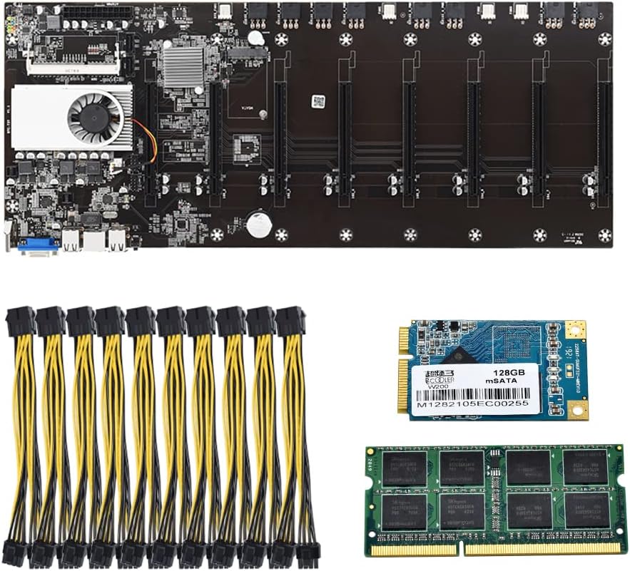 Mining Motherboard with 8 GPU Slots R9185